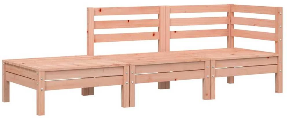 Trivietė sodo sofa, douglas eglės medienos masyvas