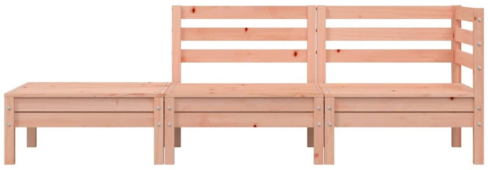 Trivietė sodo sofa, douglas eglės medienos masyvas