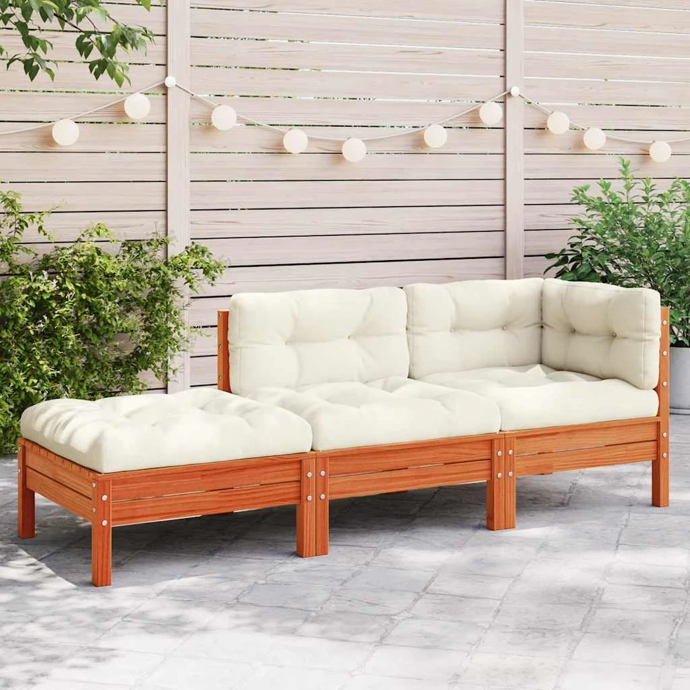 Dvivietė sodo sofa su pagalvėlėmis ir pakoja