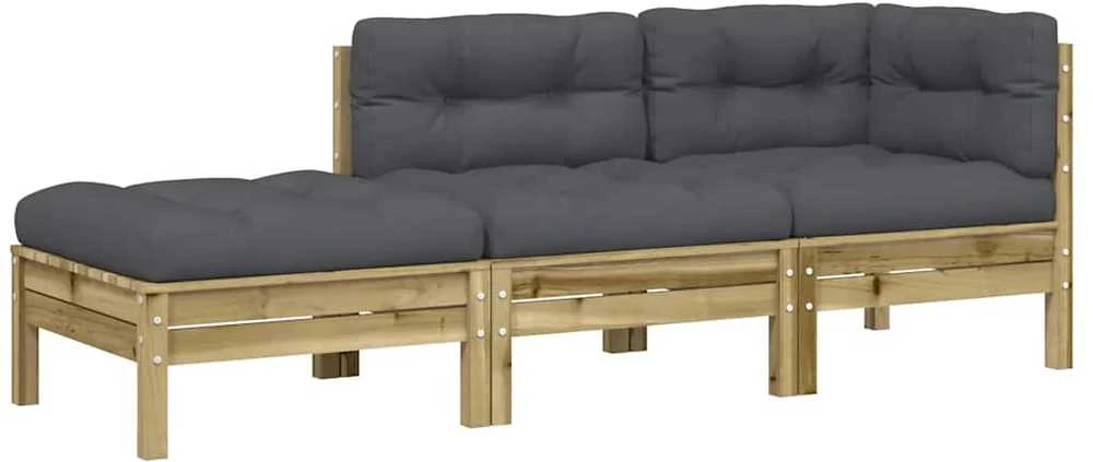 Dvivietė sodo sofa su pagalvėlėmis ir pakoja