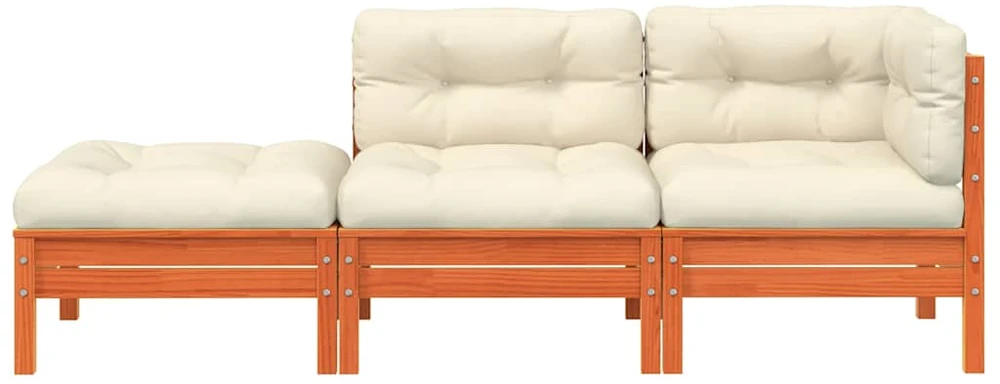 Dvivietė sodo sofa su pagalvėlėmis ir pakoja