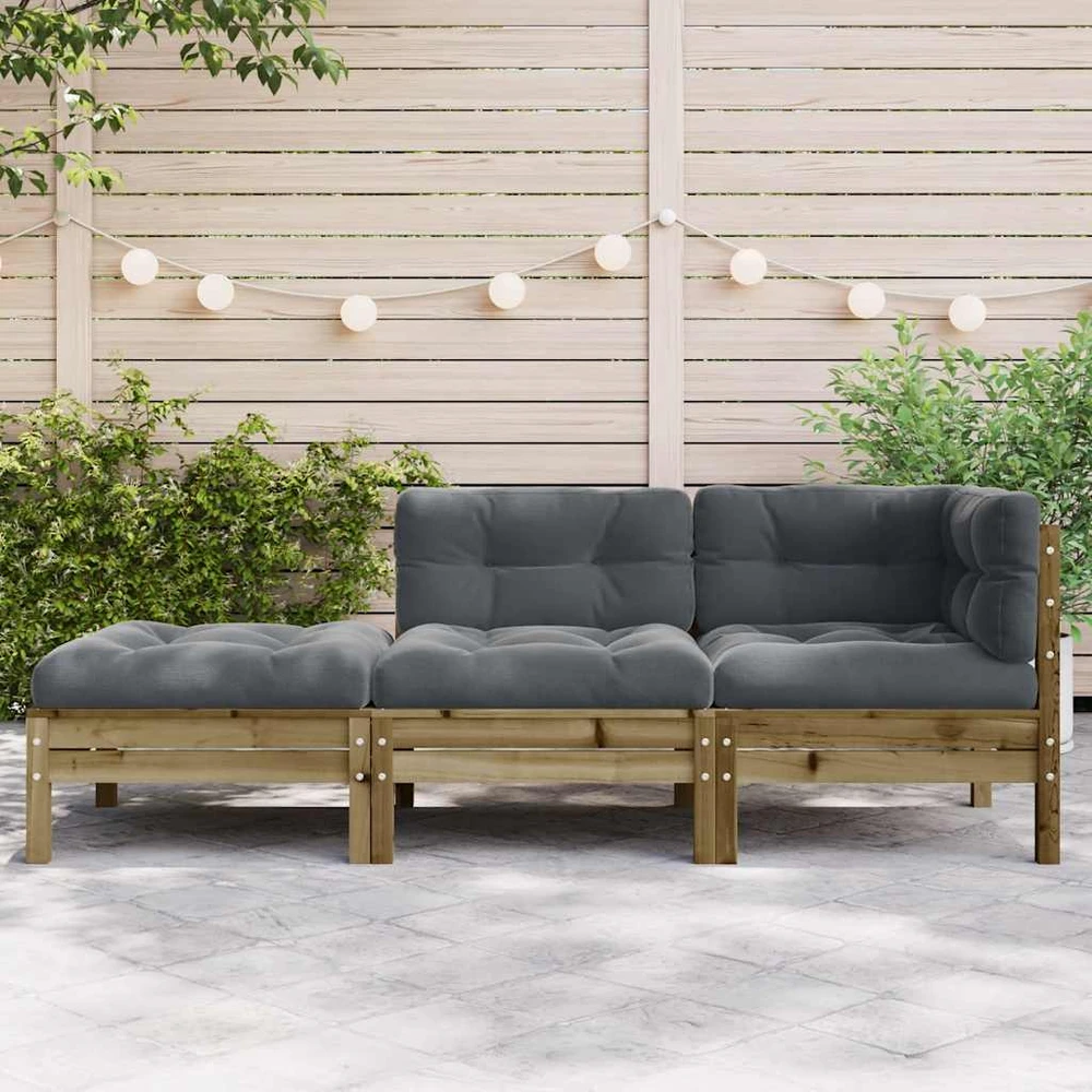 Dvivietė sodo sofa su pagalvėlėmis ir pakoja