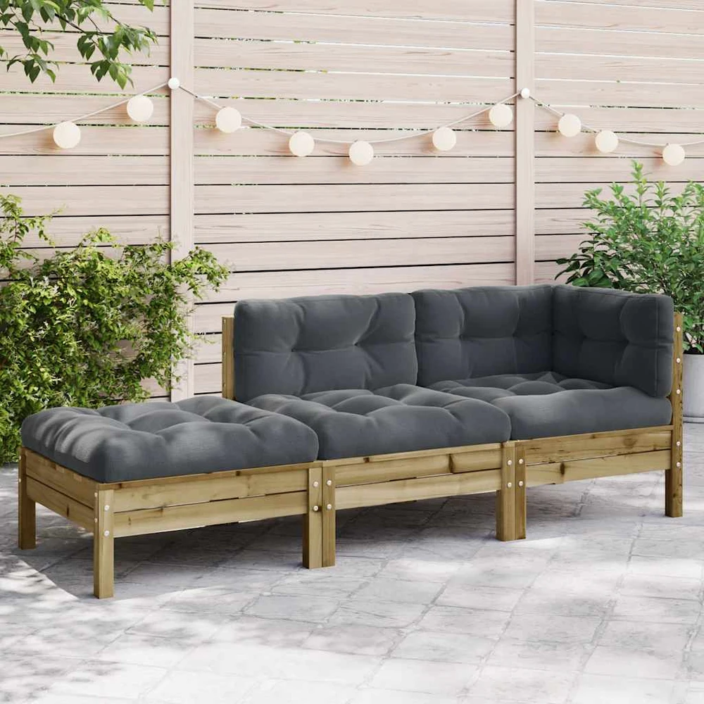 Dvivietė sodo sofa su pagalvėlėmis ir pakoja