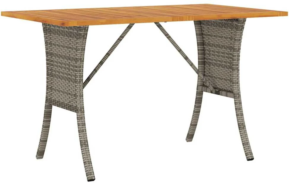 Trivietė sodo sofa su pagalvėlėmis ir staliuku, pilkos spalvos