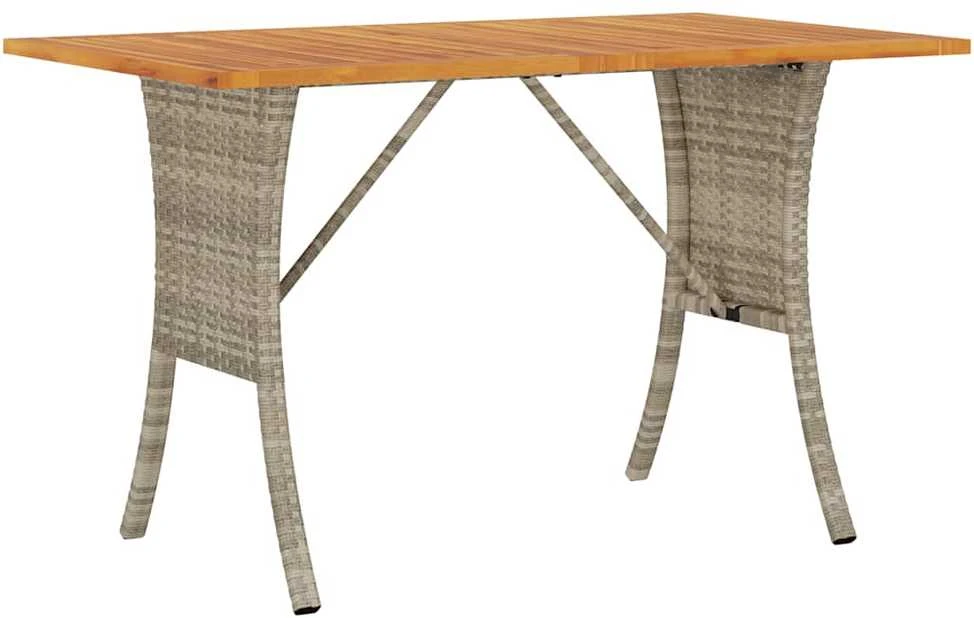 Trivietė sodo sofa su pagalvėlėmis ir staliuku, šviesiai pilka