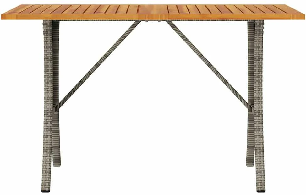 Trivietė sodo sofa su pagalvėlėmis ir staliuku, pilkos spalvos