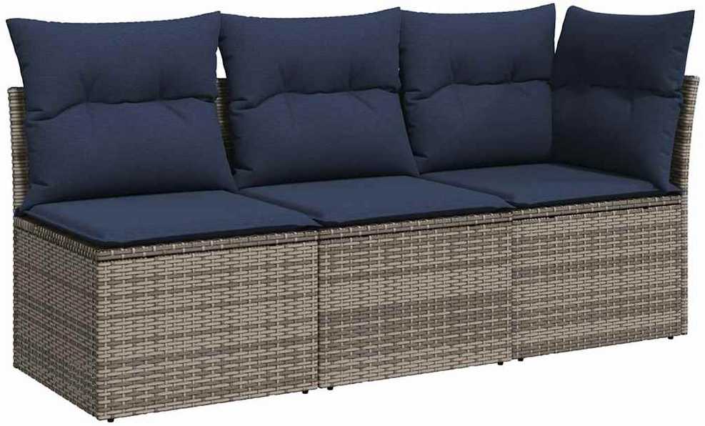 | Sodo sofa | su pagalve Pilka 172 x 62 x 69 cm Poli ratanas