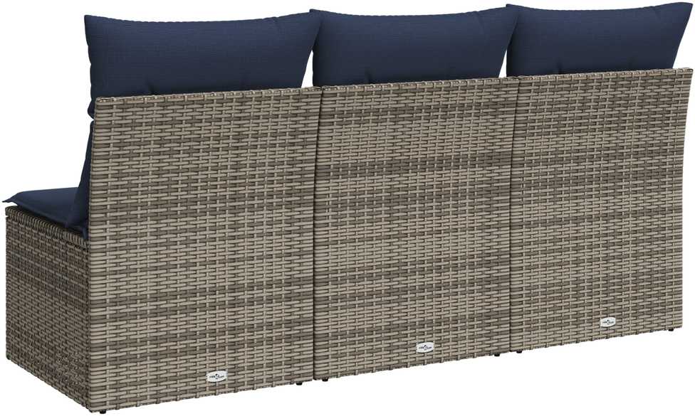 | Sodo sofa | su pagalve Pilka 165 x 62 x 69 cm Poli ratanas