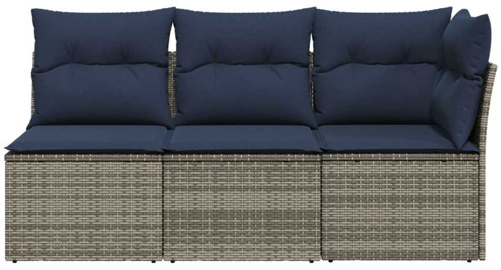 | Sodo sofa | su pagalve Pilka 172 x 62 x 69 cm Poli ratanas