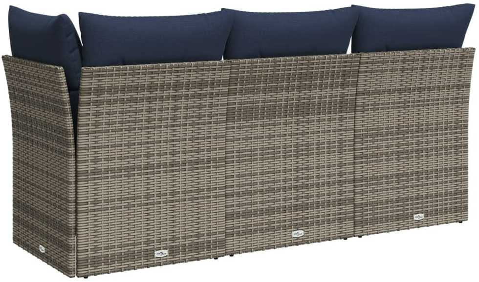 | Sodo sofa | su pagalve Pilka 172 x 62 x 69 cm Poli ratanas