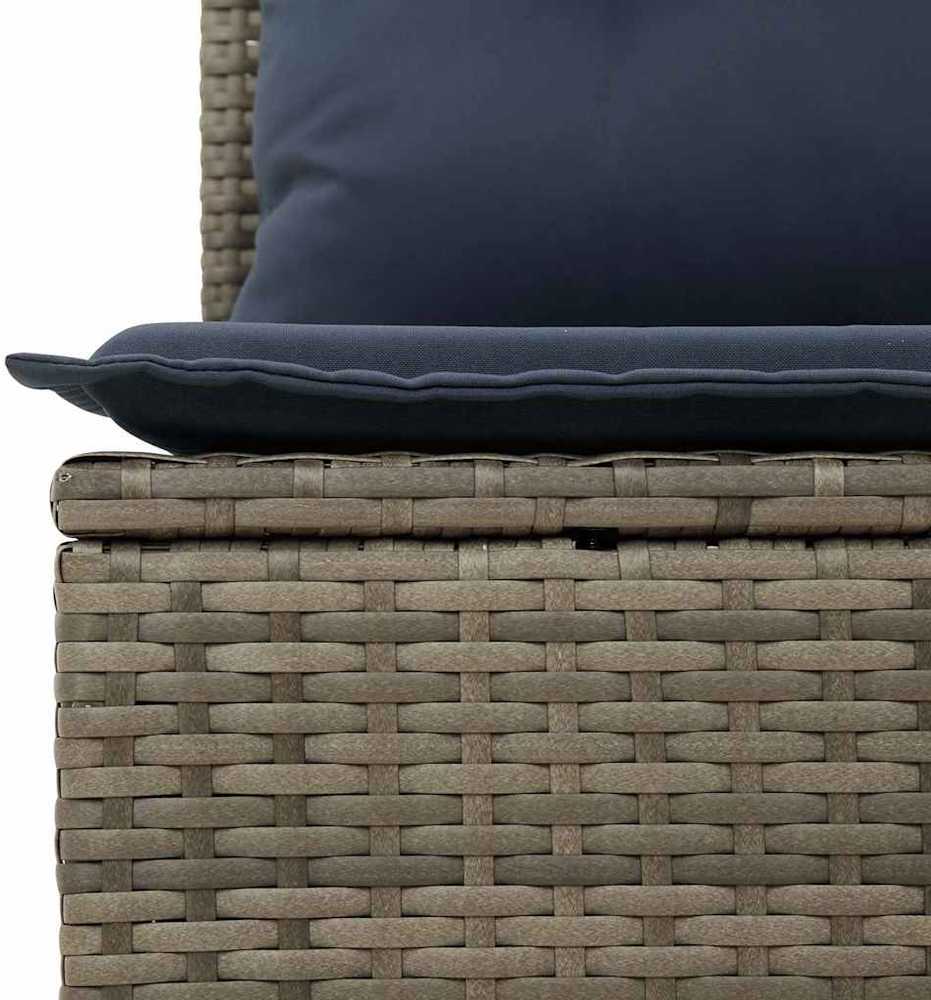 | Sodo sofa | su pagalve Pilka 165 x 62 x 69 cm Poli ratanas