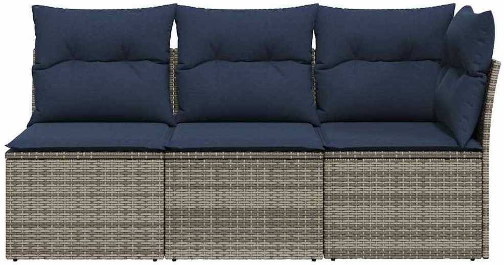 | Sodo sofa | su pagalve Pilka 172 x 62 x 69 cm Poli ratanas
