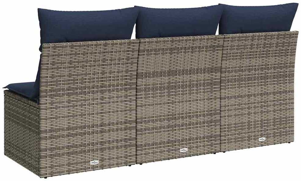 | Sodo sofa | su pagalve Pilka 165 x 62 x 69 cm Poli ratanas