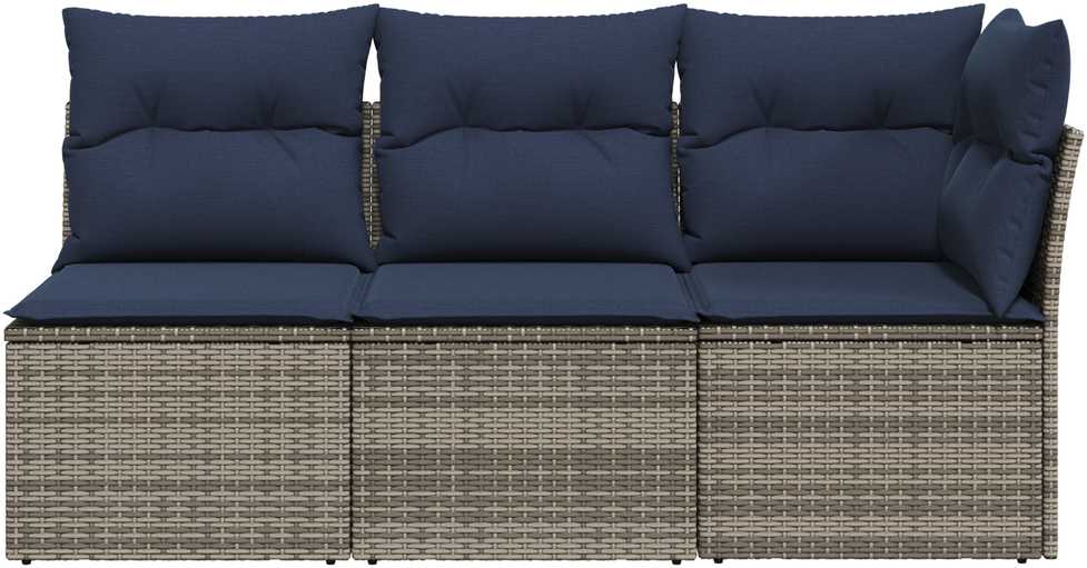 | Sodo sofa | su pagalve Pilka 172 x 62 x 69 cm Poli ratanas