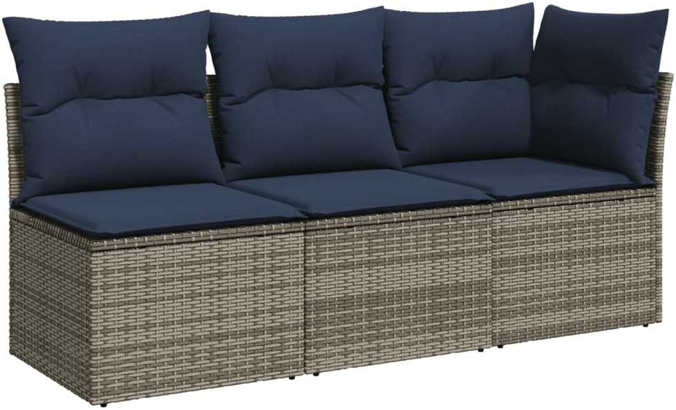 | Sodo sofa | su pagalve Pilka 172 x 62 x 69 cm Poli ratanas