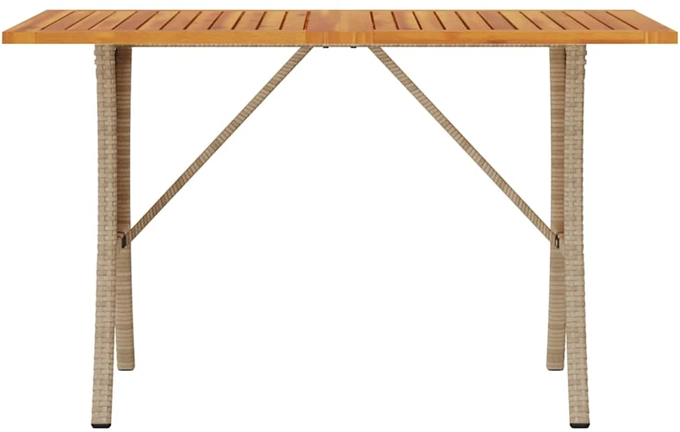 Trivietė sodo sofa su staliuku ir pagalvėlėmis, smėlio spalvos