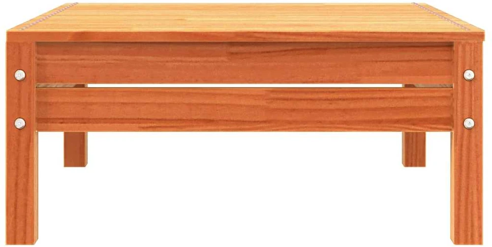 Trivietė sodo sofa, vaško ruda, pušies medienos masyvas