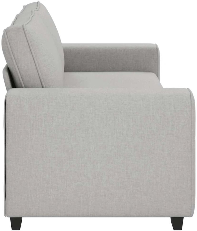 Trivietė sofa, debesų pilka, 220x77x82 cm, audinys