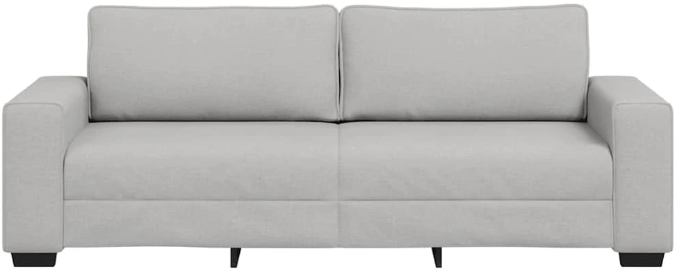 Trivietė sofa, debesų pilka, 220x77x82 cm, audinys