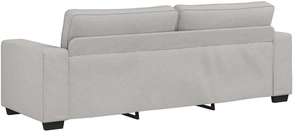 Trivietė sofa, debesų pilka, 220x77x82 cm, audinys