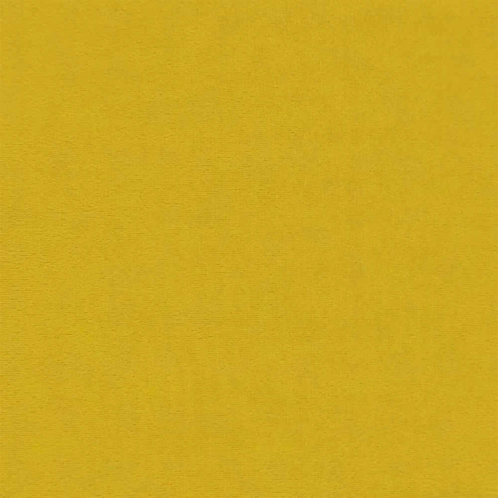 Trivietė sofa, geltona, 220x77x82 cm, aksomas