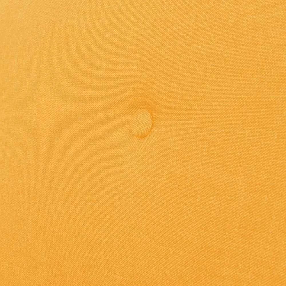 Trivietė sofa, geltonos spalvos, audinys