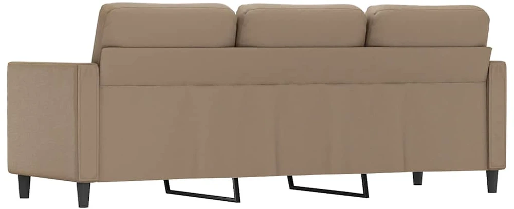 Trivietė sofa, kapučino spalvos, 180cm, dirbtinė oda