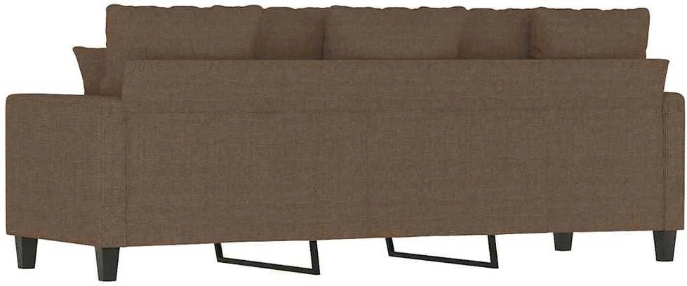 Trivietė sofa, rudos spalvos, 180cm, audinys