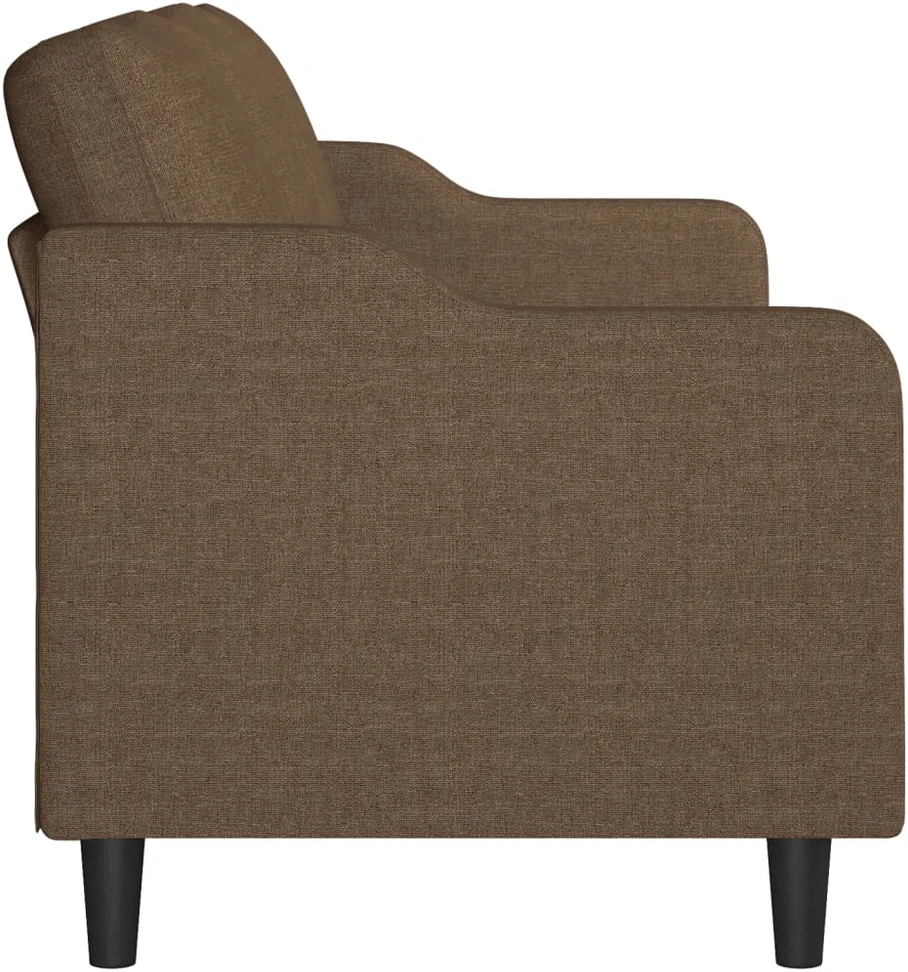 Trivietė sofa, rudos spalvos, 180cm, audinys
