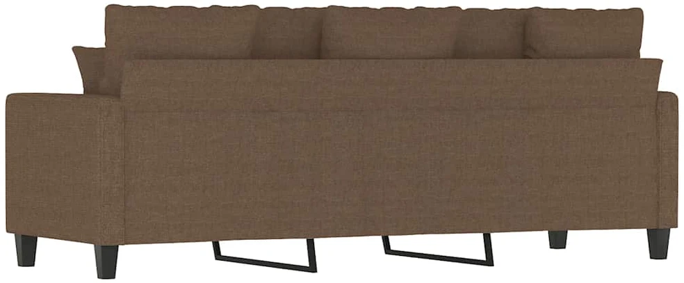 Trivietė sofa, rudos spalvos, 180cm, audinys