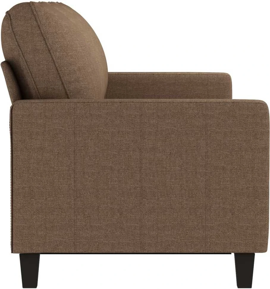 Trivietė sofa, rudos spalvos, 180cm, audinys