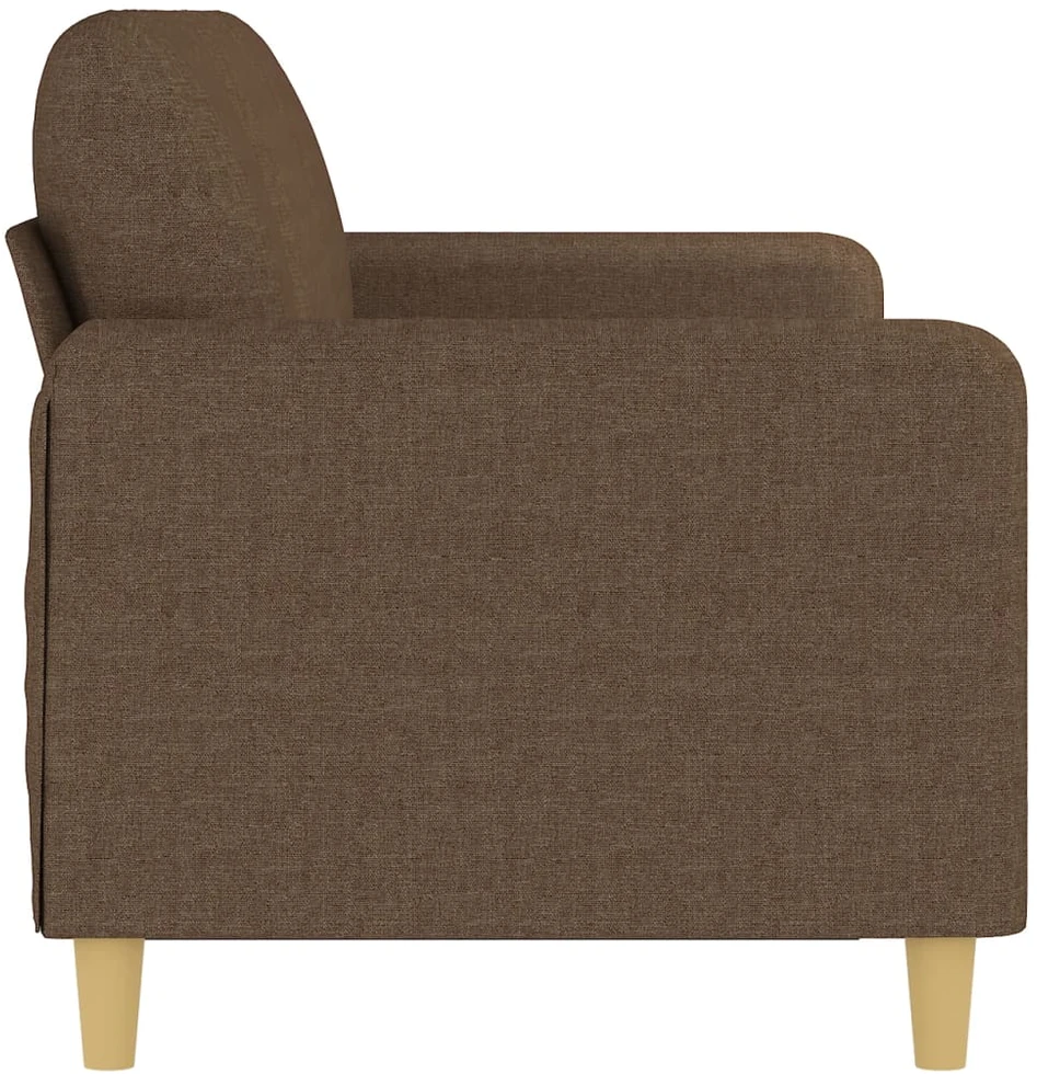Trivietė sofa, rudos spalvos, 180cm, audinys