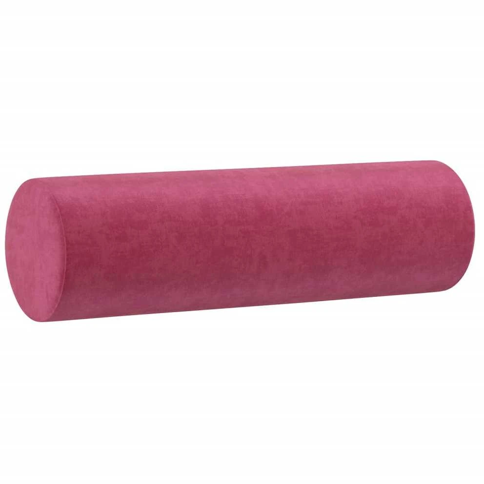 Trivietė sofa su pagalvėlėmis, raudonojo vyno, 180cm, aksomas