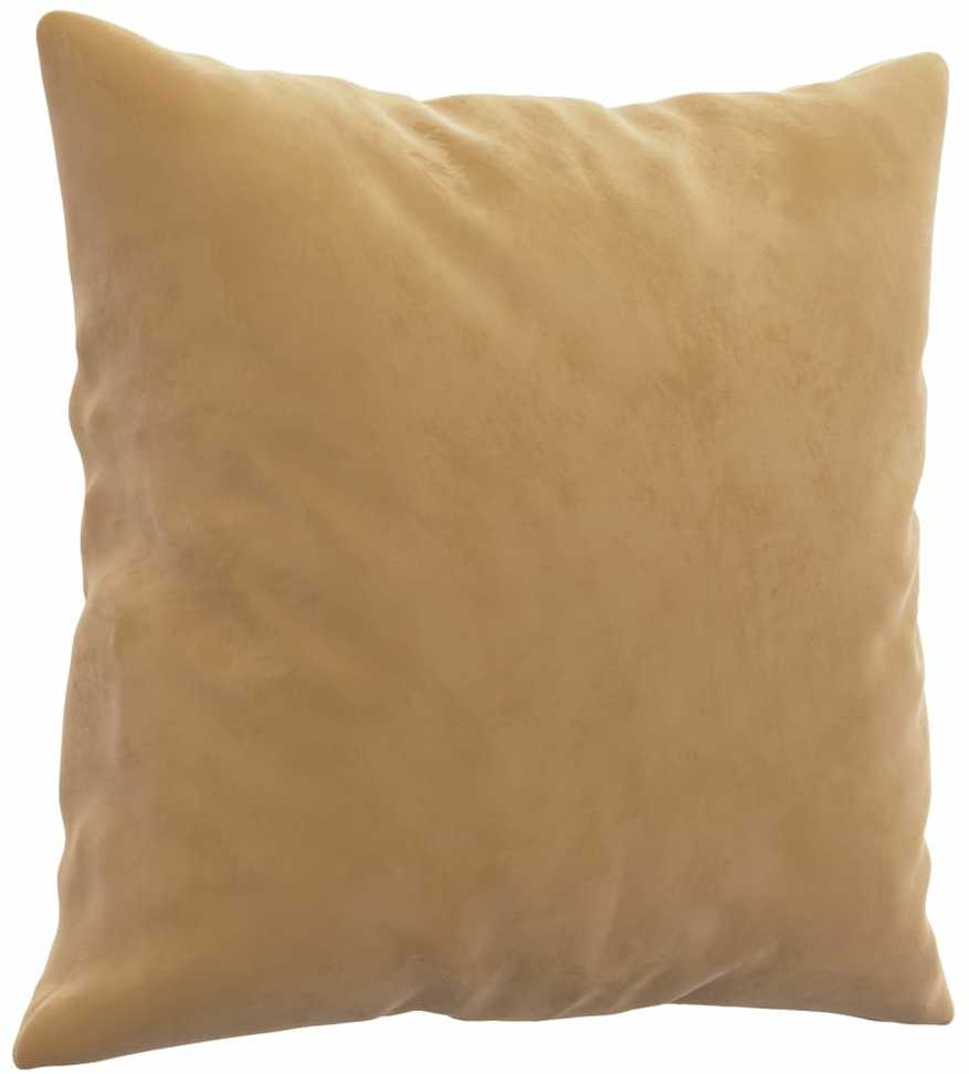 Trivietė sofa su pagalvėlėmis, rudos spalvos, 180cm, aksomas