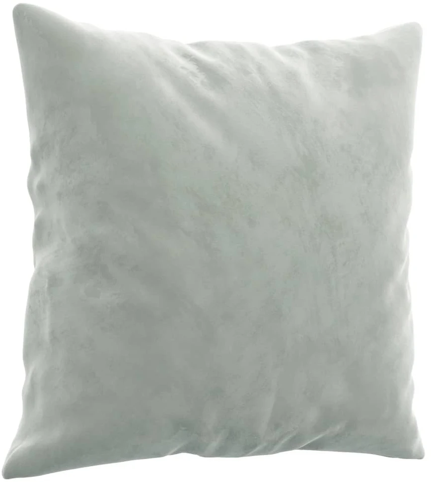 Trivietė sofa su pagalvėlėmis, šviesiai pilka, 180cm, aksomas