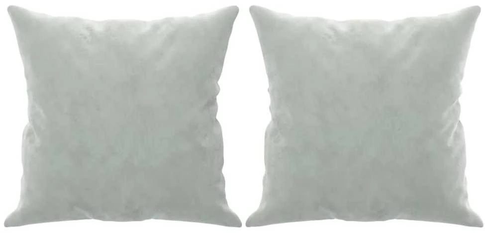 Trivietė sofa su pagalvėlėmis, šviesiai pilka, 180cm, aksomas