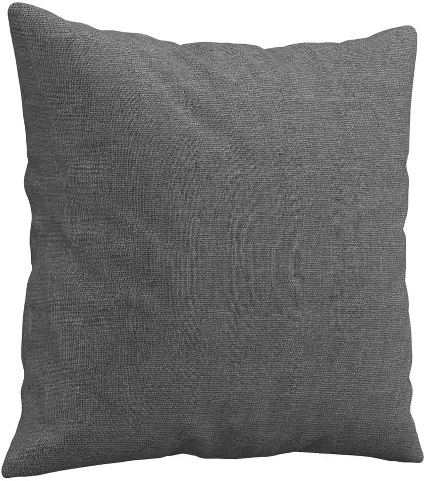 Trivietė sofa su pagalvėlėmis, tamsiai pilka, 180cm, audinys