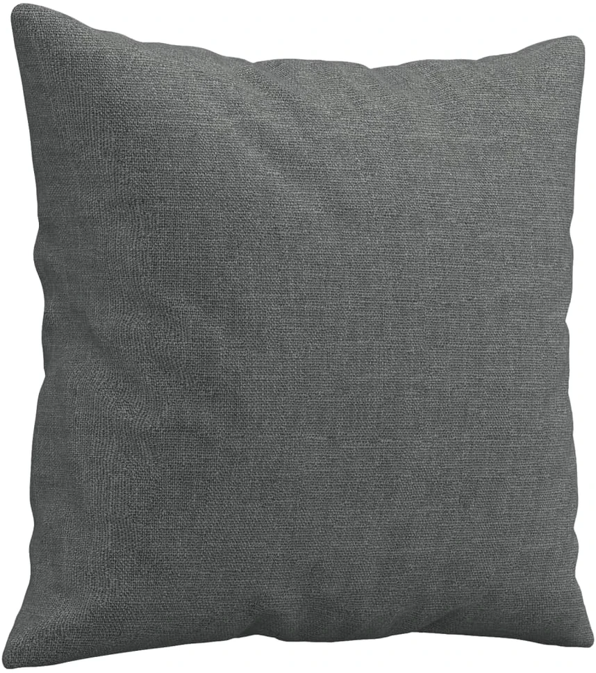Trivietė sofa su pagalvėlėmis, tamsiai pilka, 180cm, audinys