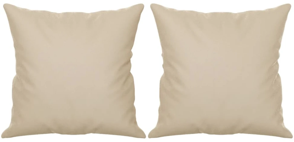 Trivietė sofa su pagalvėmis, kreminė, 180cm, audinys