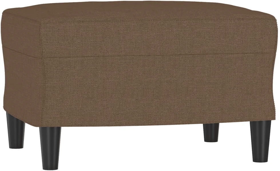Trivietė sofa su pakoja, rudos spalvos, 180cm, audinys