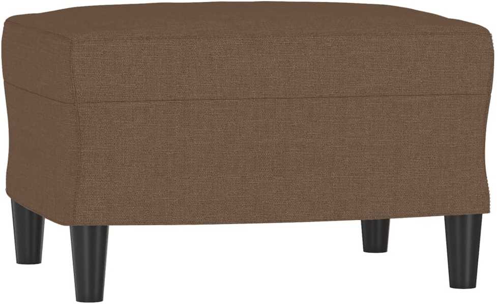 Trivietė sofa su pakoja, rudos spalvos, 180cm, audinys