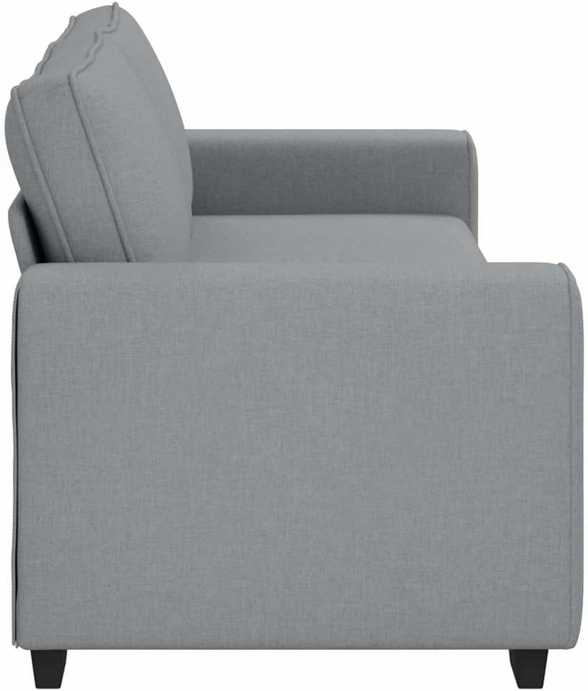Trivietė sofa, šviesiai pilka, 220x77x82 cm, audinys