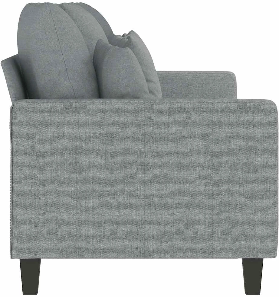 Trivietė sofa, šviesiai pilkos spalvos, 180cm, audinys