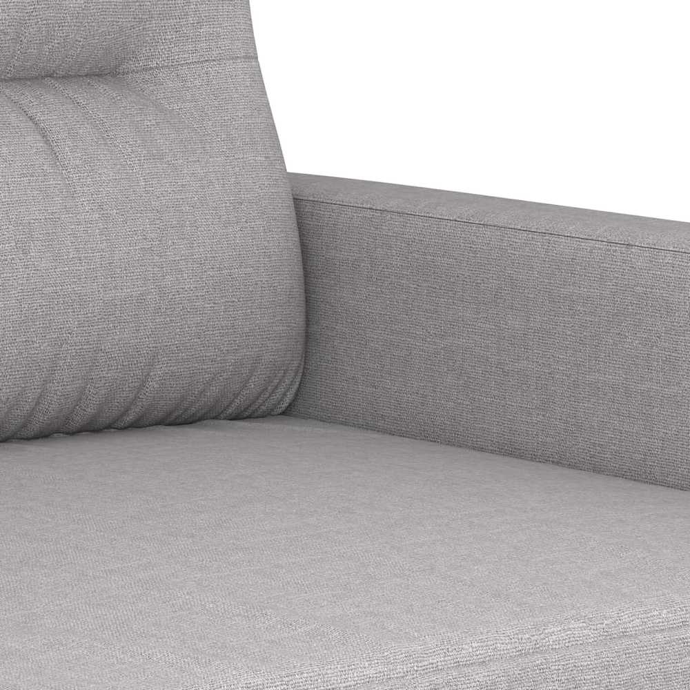 Trivietė sofa, šviesiai pilkos spalvos, 180cm, audinys