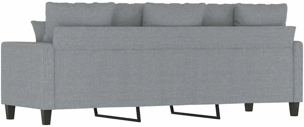 Trivietė sofa, šviesiai pilkos spalvos, 180cm, audinys