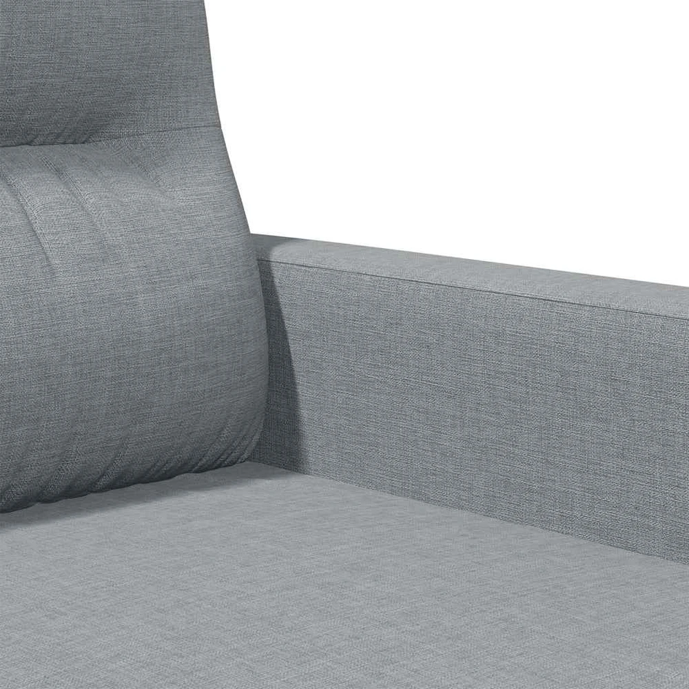 Trivietė sofa, šviesiai pilkos spalvos, 180cm, audinys
