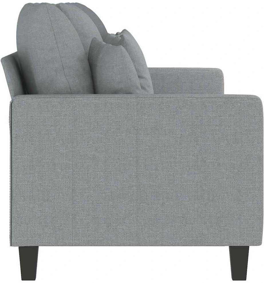 Trivietė sofa, šviesiai pilkos spalvos, 180cm, audinys