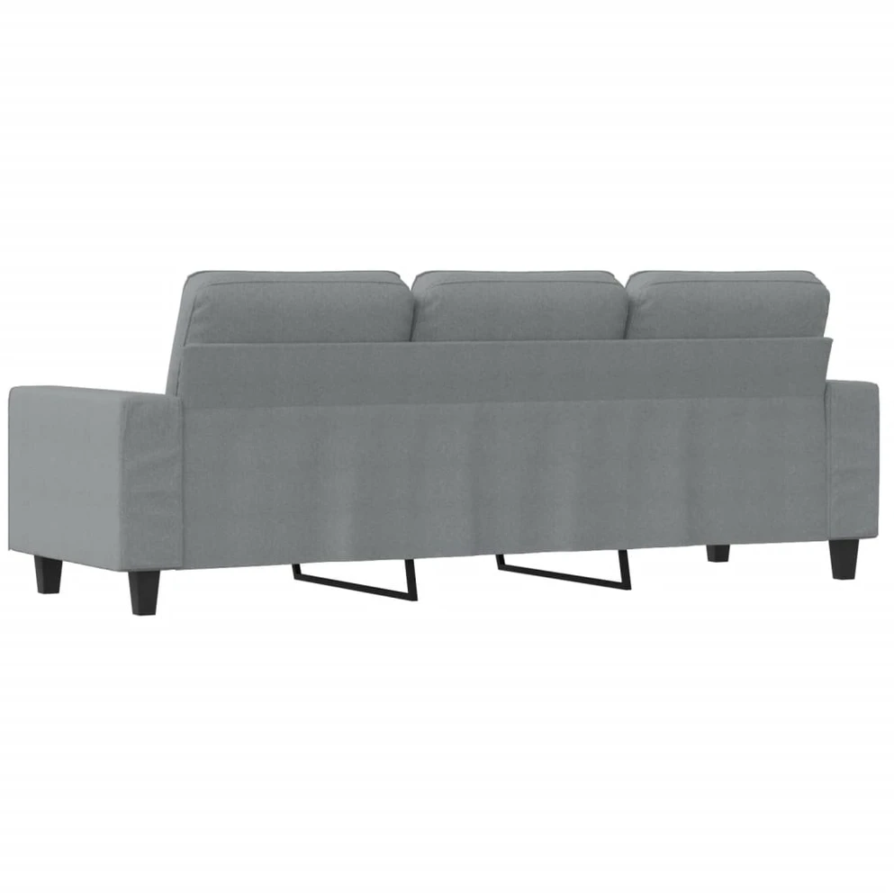 Trivietė sofa, šviesiai pilkos spalvos, 180cm, audinys