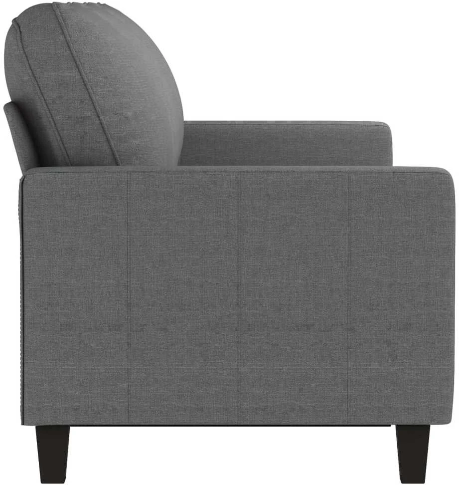 Trivietė sofa, tamsiai pilkos spalvos, 180cm, audinys