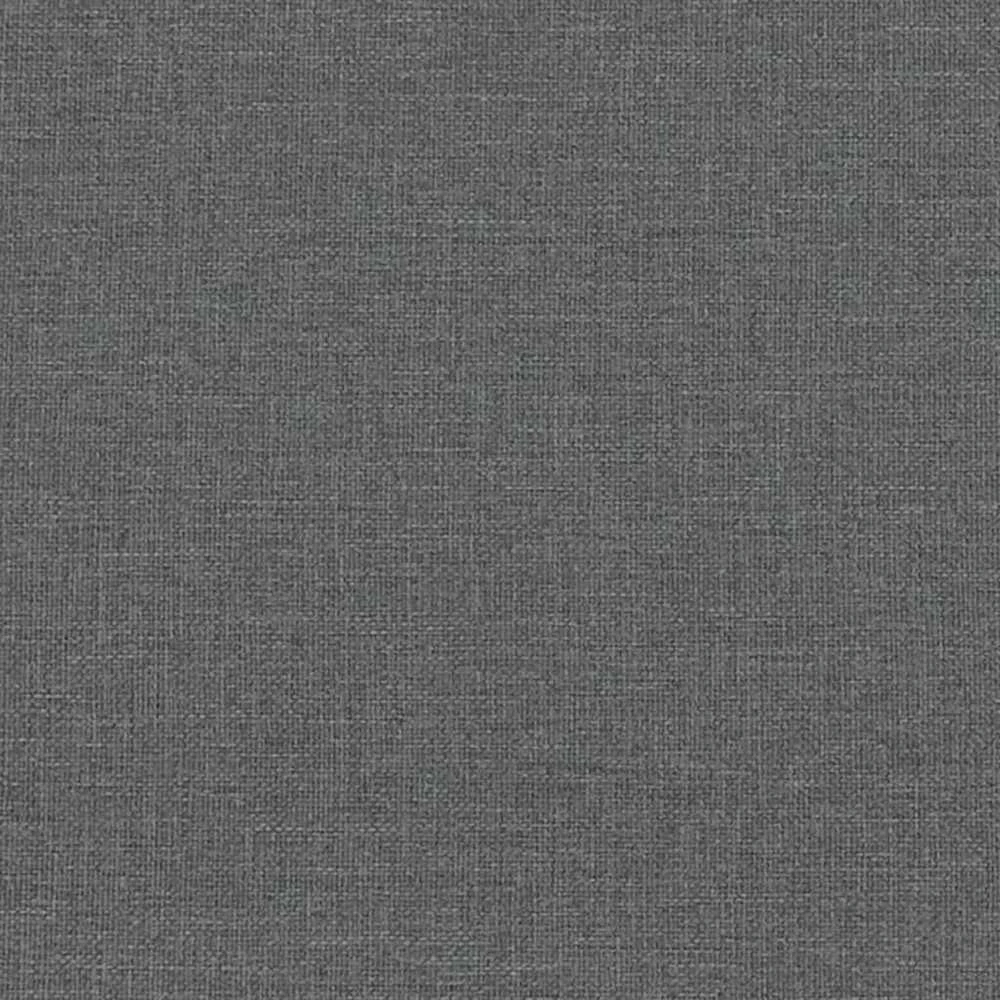 Trivietė sofa, tamsiai pilkos spalvos, audinys